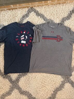 Two Super Soft size XXL Red Sox Tees. Baseballism and Under Armour.